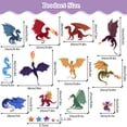 thumbnail image 4 of Cartoon Cute Dragon Wall Decals DIY Stars and Dragons Wall Stickers Decor Art Peel and Stick Kids Bedroom Playroom Baby Nursery Classroom, 4 of 6