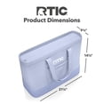 thumbnail image 5 of RTIC Everyday Insulated Tote Bag, 35 Ltr Cooler Bag, Leak-Free Interior, Fits 58 Cans, Periwinkle, 5 of 8