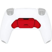 eXtremerate Rise Remap Kit Chrome Red Replacement Redesigned K1 K2 Back Button Housing Shell for PS5 Controller BDM-010/020/030/040