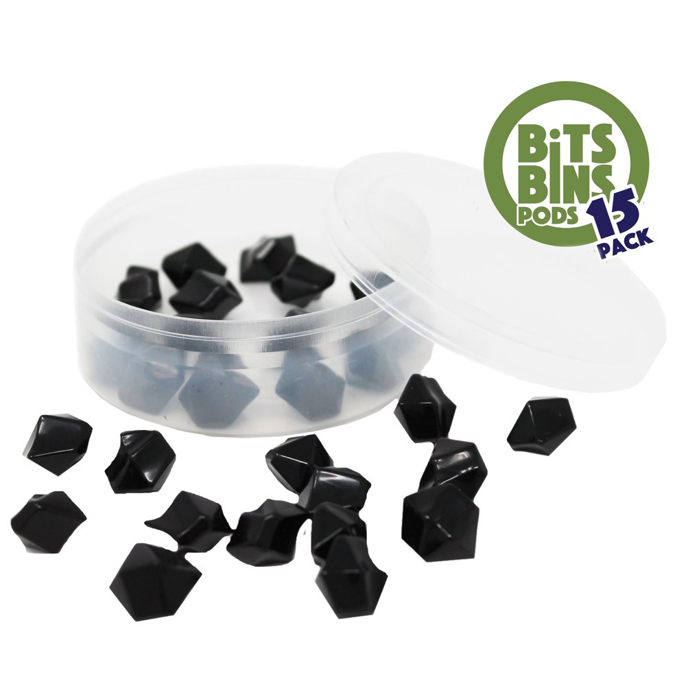 15 Board Game Pieces Storage Containers, Round, Organizes Meeples, Dice