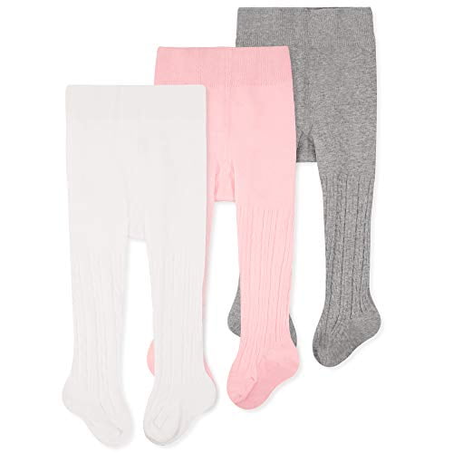 CozyWay Baby Girls Tights Cable Knit Leggings Stockings Cotton 1/3/4/5