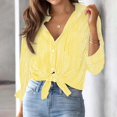 thumbnail image 2 of Aocisk Striped Button Down Shirts for Women Dressy Casual Long Sleeve Shirts Loose Fit V Neck Business Work Tunic Top Spring Cardigan Top with Pocket, 2 of 5