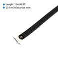 thumbnail image 2 of Uxcell 20 Gauge Silicone Wire 20AWG Electrical Wire Stranded Tinned Copper High Temp Hookup Spool 49.2ft Black, 2 of 7