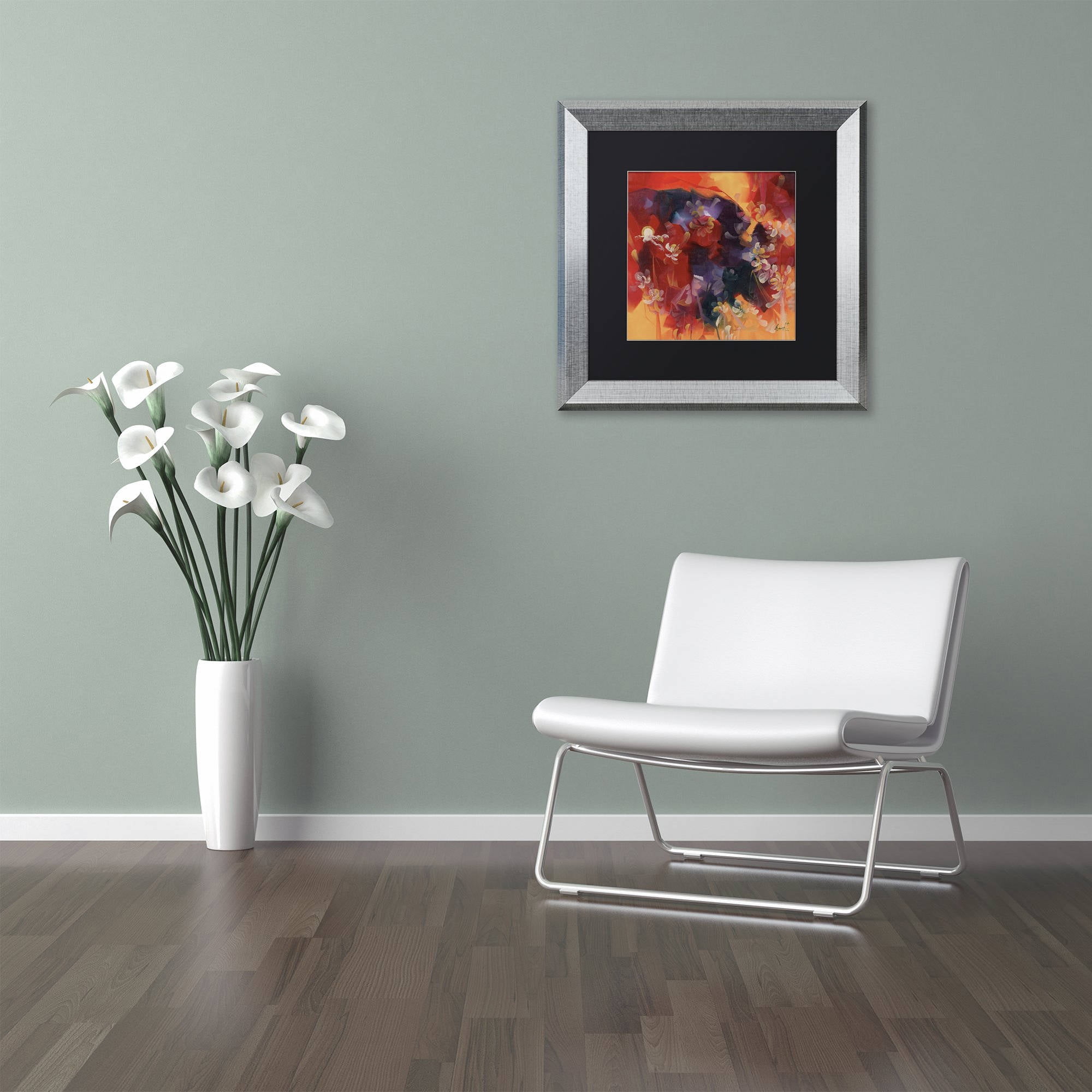 Trademark Fine Art "Hot Nights" Canvas Art by Masters Fine Art, Black Matte, Silver Frame