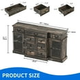 thumbnail image 6 of Dextrus 59" Sideboard Buffet Cabinet with Drawers & Doors, Kitchen Storage Cabinet with Adjustable Shelves, Rustic Oak, 6 of 9
