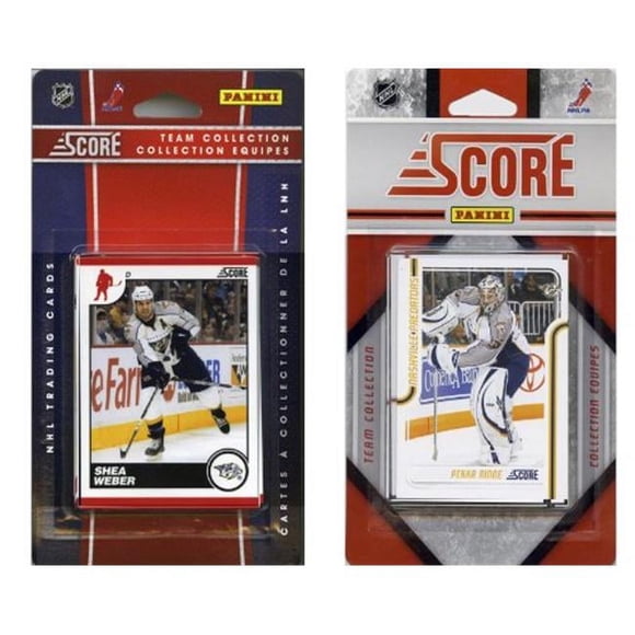 C & I Collectables PRED2TS NHL Nashville Predators Licensed Score 2 Team Sets