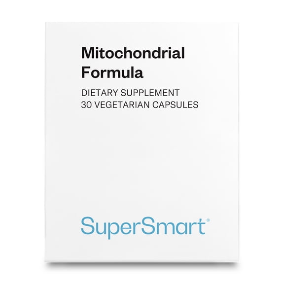 SuperSmart - Mitochondrial Supplement - with PQQ - ATP Energy Optimizer | Non-GMO & Gluten Free - 30 Vegetarian Capsules