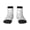 3 Black, variant on Hand Drawn Snake Pattern Quarter Crew Socks,Toe Seamed Ankle Socks,Cotton Cushioned Breathable Athletic Crew Sports Socks