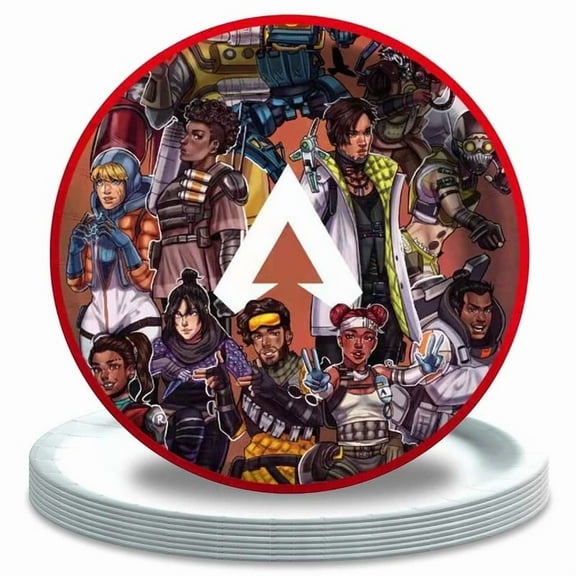 Apex Party Decorations Tableware Plates Supplies Birthday Disposable Dinnerware