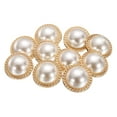 thumbnail image 1 of Uxcell 10 piezas de botones de costura de metal dorado perla 40L de 25 mm, 1 of 7