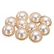 thumbnail image 1 of Uxcell 10 piezas de botones de costura de metal dorado perla 40L de 25 mm, 1 of 7