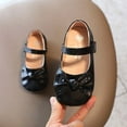 thumbnail image 4 of Toddler Little Kid Girls Dress Shoes, Girl Mary Jane Flats Party School Wedding Ballerina Shoes with Bowknot, 4 of 6