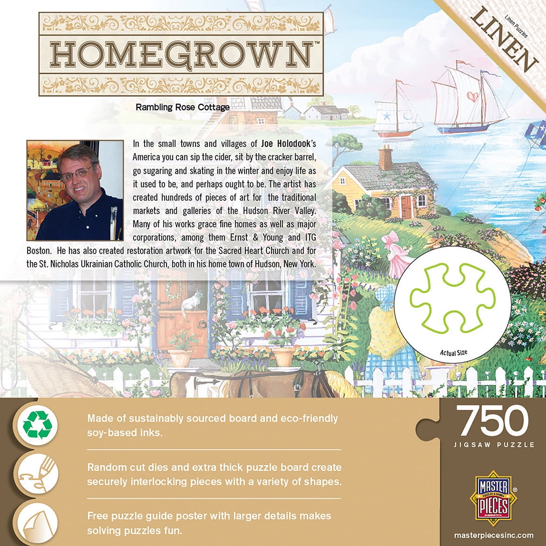 Homegrown - Rambling Rose Cottage 750 Piece Puzzle