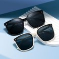 thumbnail image 3 of Gafas de sol para mujer, gafas de sol de moda para hombre, gafas de conducción anti-ultravioleta, gafas de adelgazamiento de cara grande, 3 of 6