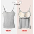 thumbnail image 4 of VASLANDA Tank Tops with Built in Bra for Women Adjustable Spaghetti Strap Cami Sleeveless Summer Tops, 4 of 8