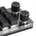 thumbnail image 5 of Programmable Macro Keyboard 2 Knobs Blue Switch Black 12 Keys Mini Keypad with RGB for Office Games Music Media, 5 of 5