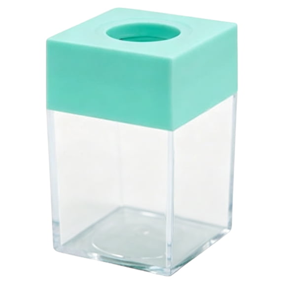 Magnetic‑Top Paper Clip Dispenser Holder, Desktop Stationery Storage Organizer, Sturdy Desk Accessory for Office Workspace, Neatly Stores Paper Clips and Small Desktop Office Supplies