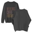 thumbnail image 5 of Holzkary Women's Football Game Day Sweatshirt Graphic Print Sunday Long Sleeve Crewneck Fall Pullover Graphic Print Oversized Crewneck Sweatshirts Long Sleeve Pullover for Gameday Hoodies Dark Grey M, 5 of 5
