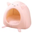 thumbnail image 1 of Casa de perrera lavable para perros y gatos, tienda de moda para cachorros, cama Cerdo S Zulema Perrera lavable con cama nido, 1 of 7