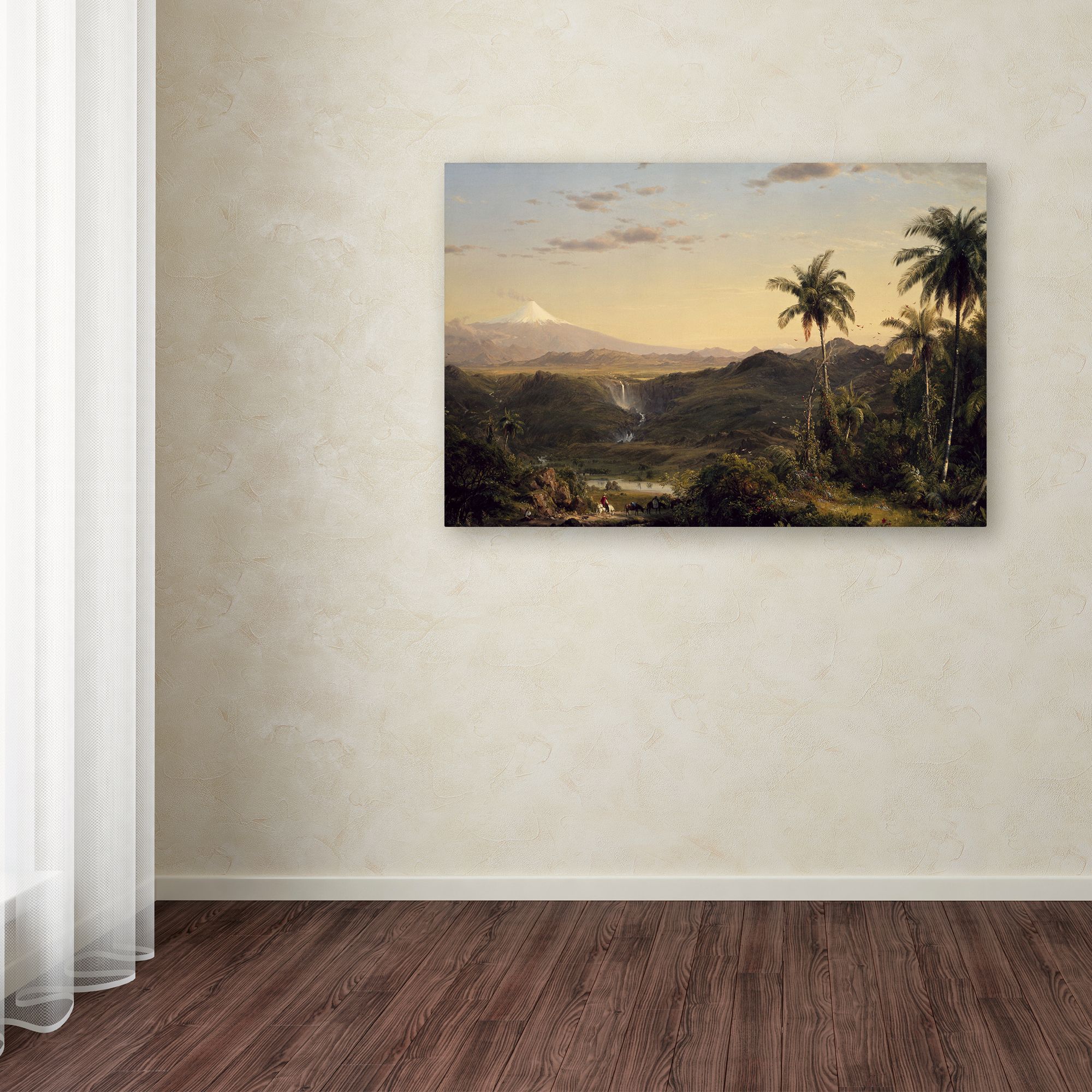 Church 'Cotopaxi Ecuador' Canvas Art
