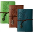 thumbnail image 4 of RETON 2PCS Travel Journal Writing Refillable Notebook Pad Men Women Vintage Leather Journal with Vintage Charm for Writing Sketch Journal, Ideal Gift for You(Blue, 7 inches), 4 of 9