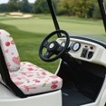 thumbnail image 6 of Pzuqiu Pink Cherry Heart Bow 2-Piece Golf Cart Seat Covers | Breathable Washable Universal Set for Golf Cart Accessories, 6 of 10