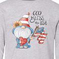 thumbnail image 4 of Inktastic God Bless the USA Gnome Long Sleeve Youth T-Shirt, 4 of 5