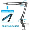 thumbnail image 4 of Quadcast Microphone Stand - Scissor Mic Boom Arm and 2 Cable Ties to Organize Cables Compatible with Hyperx Quadcast S to Improve Sound Quality by SUNMON, 4 of 8