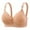 Khaki, variant on hotojiny Bras for Women No Underwire Push Up Bras Plus Size Full Coverage Comfort Bralettes V Neck Wireless Everyday Bra
