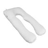 OUTAD - Comfortable U Shape Body Pregnancy Pillow 100% Cotton for Home Sleep Travel Breathable Pillow For Pregnant Women? White