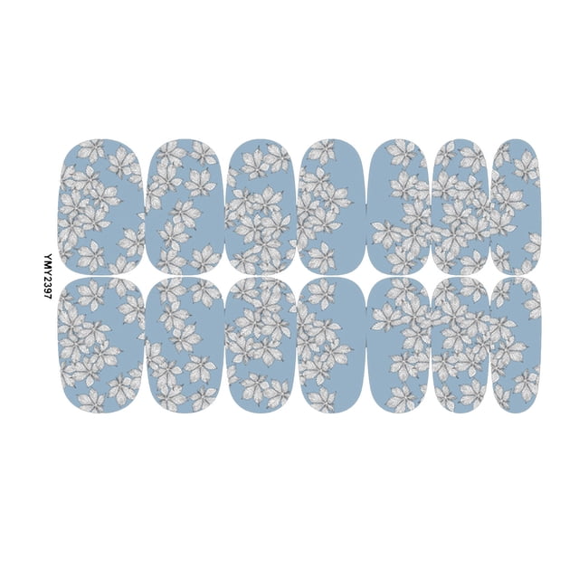 Fiudx Diseño de Uñas con Diseño de Hoja de Arce, Elegantes Pegatinas de Pvc para Uñas, Adhesivo de Larga Duración (2-4 Semanas), Juego de Colores Degradados Vibrantes, Uso Personal En Salones de Bell