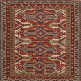 thumbnail image 1 of Ahgly Company Indoor Square Traditional Dark Almond Brown Persian Area Rugs, 3' Square, 1 of 6