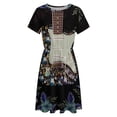 thumbnail image 4 of 3D Electric Guitar Dress Fashion Beach Short Sleeve Dresses Female Party Printed Sundress, 4 of 7