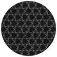 thumbnail image 2 of Addison Rugs Chantille Indoor/Outdoor Transitional Geometric Black Washable Round Rug, 8' x 8', 2 of 6