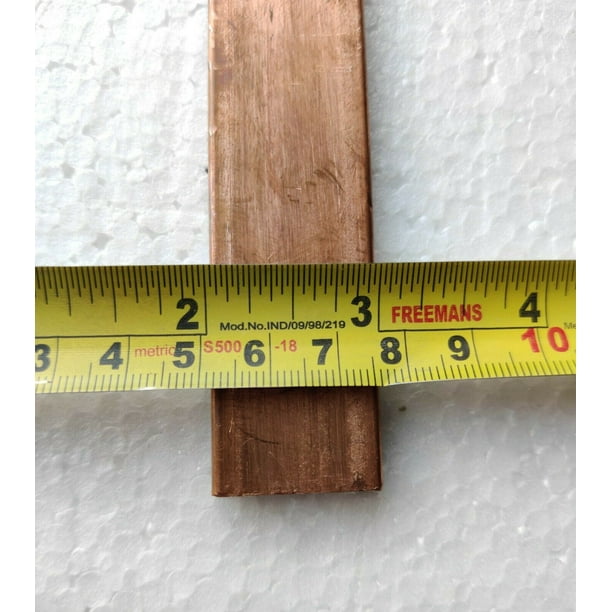 2 Pieces 1/8" x 1" Copper BAR 12" Long Solid Flat Mill Bar Stock 0.125