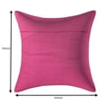 thumbnail image 3 of Stylo Culture Indian Settee Sofa Throw Pillow Covers Embroidered 16x16 Brocade Patchwork Pink Traditional 40x40 cm Bed Room Polydupion Floral Square Cushion Covers | Set Of 5, 3 of 4