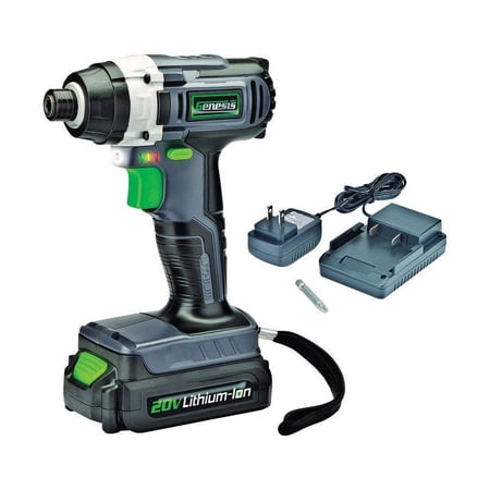 UPC: 0811285020559 | Genesis 20 volt Cordless Impact Driver 1062 in-lb