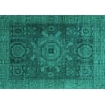 thumbnail image 1 of Ahgly Company Indoor Rectangle Abstract Turquoise Blue Modern Area Rugs, 3' x 5', 1 of 4