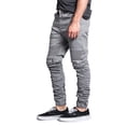 thumbnail image 4 of Victorious Men's Scrunch Stacked Biker Twill Jogger Pants JG882 - Dark Gray - 2X-Large, 4 of 6