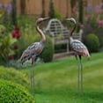 thumbnail image 5 of Outdoor Garden Crane Statues and Sculptures Metal Yard Art Statue for Garden Decoration Large Size, 5 of 7