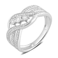 thumbnail image 2 of 1/4 Carat T.W Diamond Sterling Silver Anniversary Ring. (I-J/I2-I3), 2 of 3