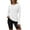 White, variant on Women's Autumn Fitness Top with Thumbholes, Slim Fit Yoga Long Sleeve Shirt, Running Training Workout Top for Gym Exercise Athletic Wear Black L