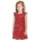 thumbnail image 1 of Fotbe Red Paisley Floral Vestido de Dormir para Niñas de 3 a 10 Años, Mangas Cortas, Estilo Princesa, Pijama Camisón con Mangas Voladas-X-Large, 1 of 6