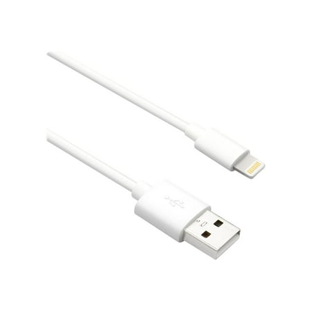 UPC: 0841280152443 | AXIOM LIGHTNING TO USB-A M/M ADAPTER CABLE – BLACK 3FT AXIOM LIGHTNING TO USB-A