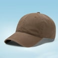 thumbnail image 2 of LIIPEE Girls Boys Baseball Hats Summer Trendy Versatile Solid Color Wide Brim Visor Cap Protection Caps Child Classic Beach Sunscreen Sunshade Hat,Brown,One Size, 2 of 4