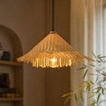 thumbnail image 7 of Woven Bamboo Lampshade Decorative Light Cover for Indoor Table and Floor Lamp, Softens Light for Living Room Bedroom Dining Room Interior, 7 of 7