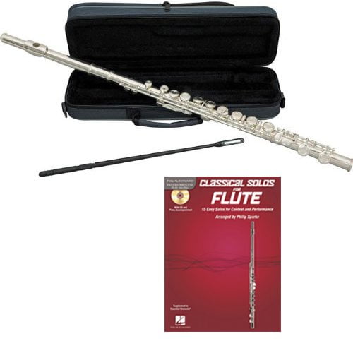 Classical Solos Flute Pack - Includes Flute w/Case & Accessories & Classical Solos Play Along Book