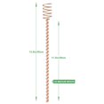 thumbnail image 6 of Yanerim 1/8Pcs 13.5-inch Electroculture Plant Stakes High-Yield Clockwise Winding Easy to Install Multifunctional Long Copper Garden Stakes, 6 of 8