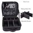 thumbnail image 2 of Bolsa de maquillaje gzcz Travel Makeup Train, color negro, 26,4 cm, 2 of 7