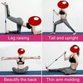 thumbnail image 3 of 8 word yoga stretcher female open back stretch with open shoulder beauty back home fitness stretching equipment pull back rope (Pink), 3 of 6
